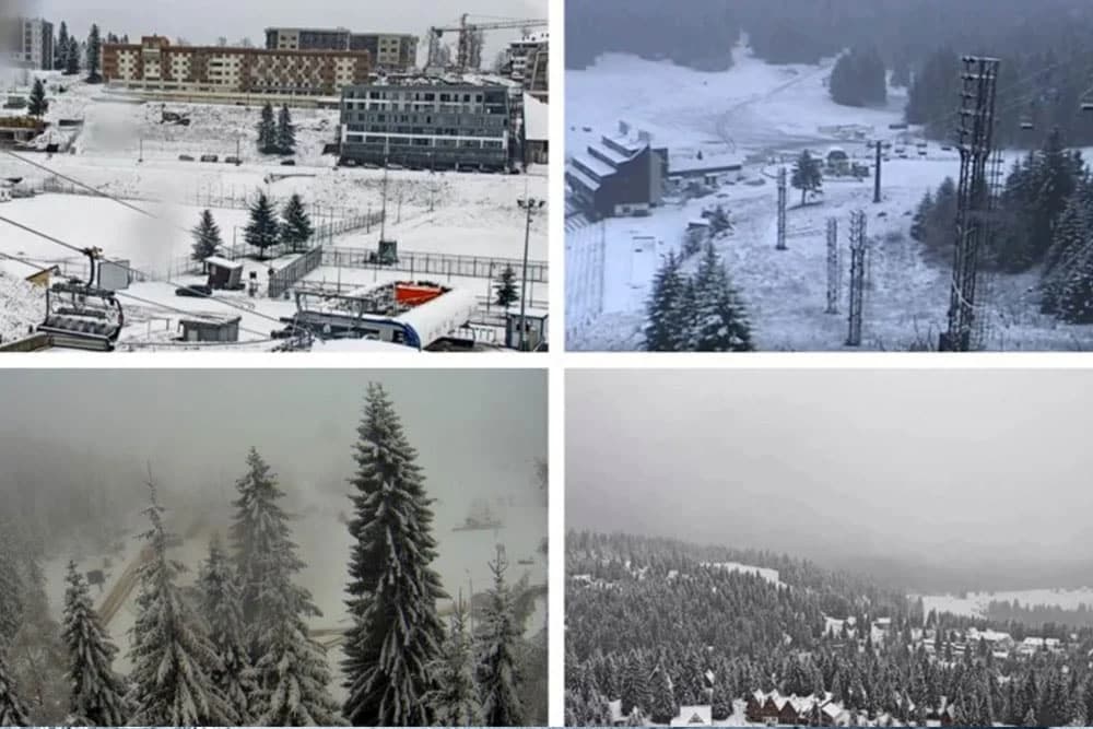 Prvi snijeg zabijelio planine u BiH /FOTO/