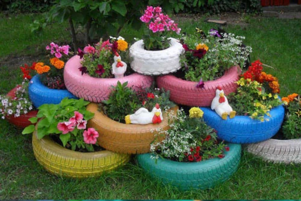 Kako napraviti saksije od starih guma