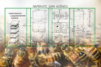 Langstrot Rutova /LR/ košnica - Konstrukcija za samostalnu izradu