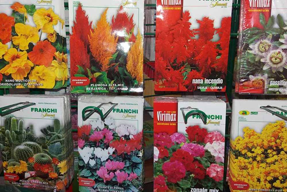 Sjetva sjemena iz kesice