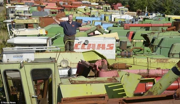 Poljoprivrednik koji posjeduje čak 350 kombajna