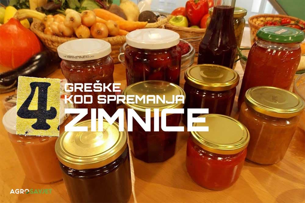 greške pri spremanju zimnice