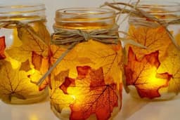 Napravite predivne jesenje svijećnjake pomoću lišća