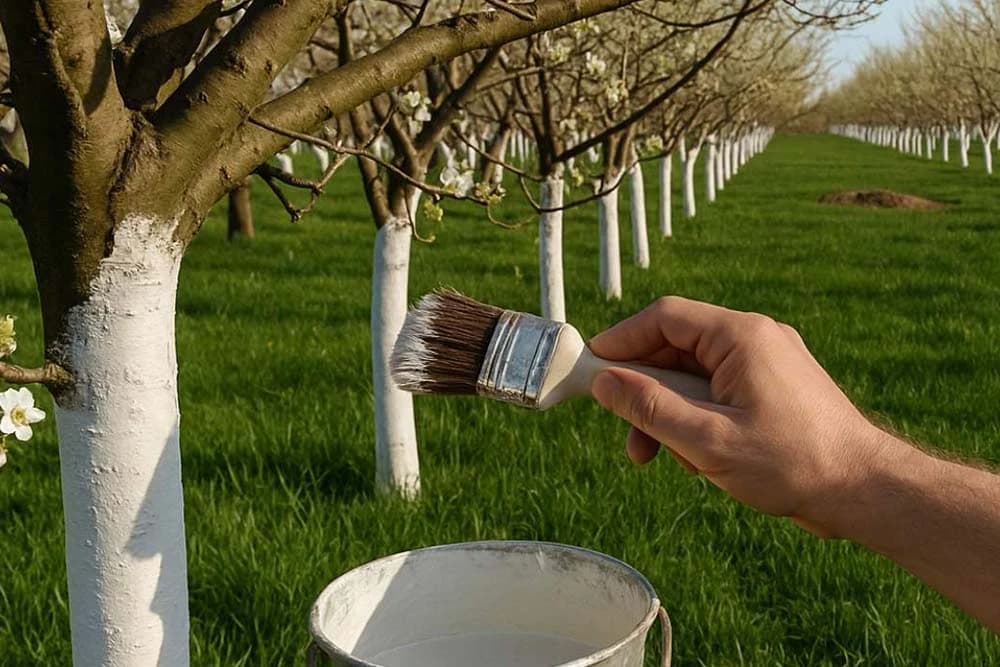 krečenje stabala voćaka