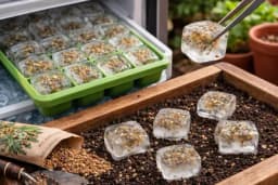 Stavite sjeme cvijeća u kocke leda prije sadnje: klija brže i cvjeta bujnije